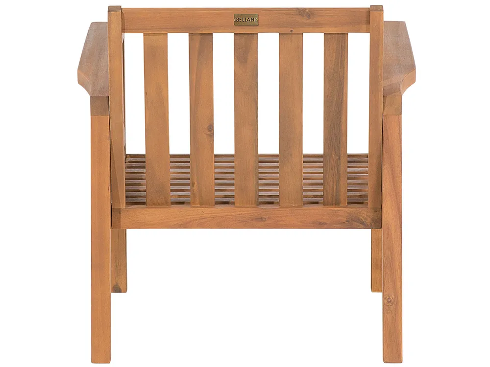 Lounge Set mit Tisch und Ottomane 4-Sitzer MANILA Akazienholz Hellbraun_803181