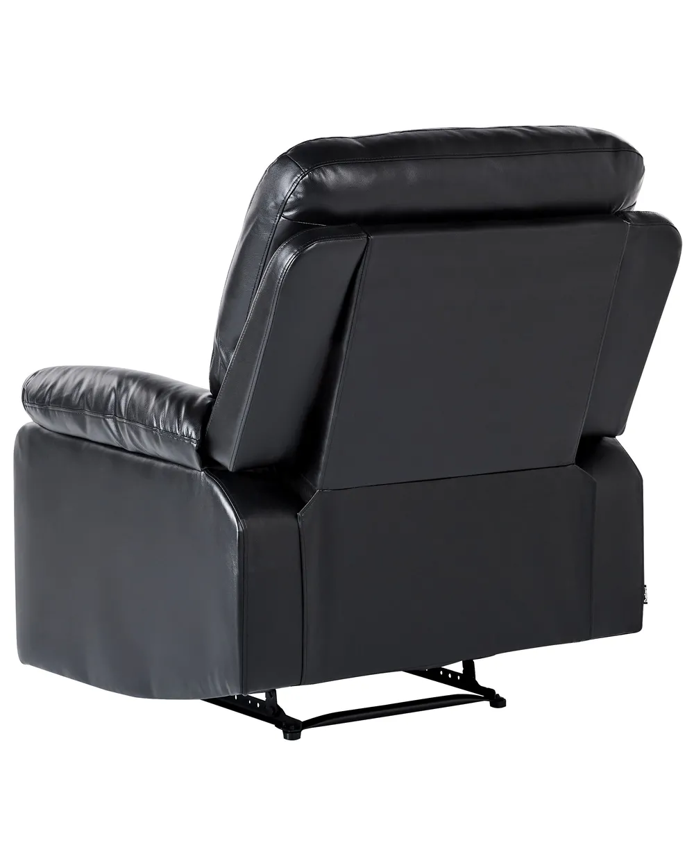 Sofa Set manuell verstellbar 6-Sitzer BERGEN Kunstleder Schwarz_1060573