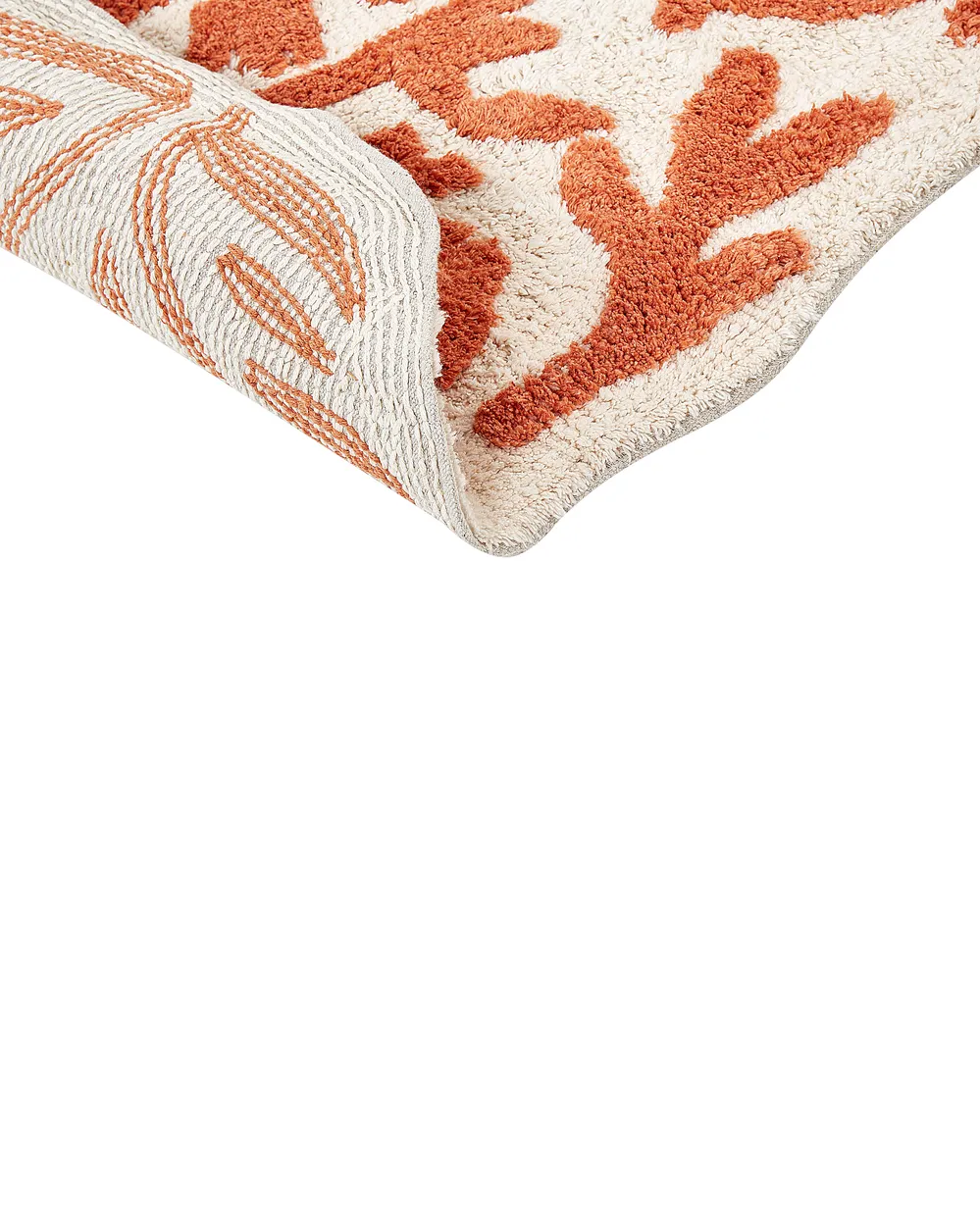 Bath Mat DERIK Orange 60 x 90 cm Cotton_905501