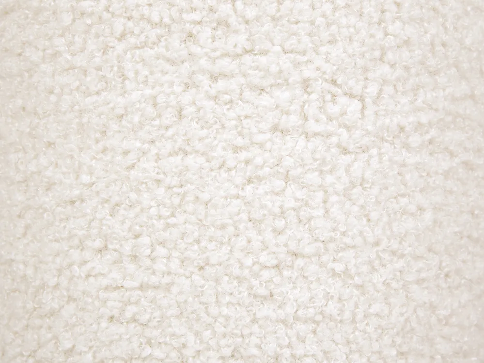 Pouf BEAUFORT Bouclé Cremeweiß_897525