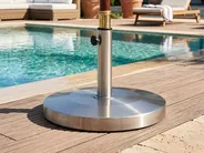 Sonnenschirmfuß CRAVEGGIA Rund Silber 25 kg_1066098