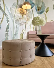 Pouf TAMPA Samtstoff Sandbeige_1005658