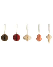 Weihnachtsbaumschmuck 20er Set STORA Papier Bunt_1035280