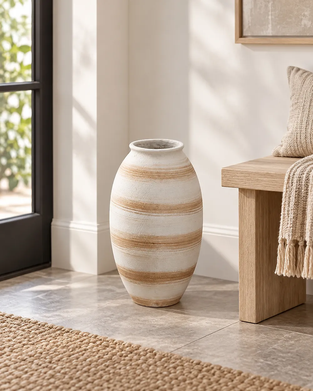 Flower Vase ZERVATA 42 cm Off-White_1174421