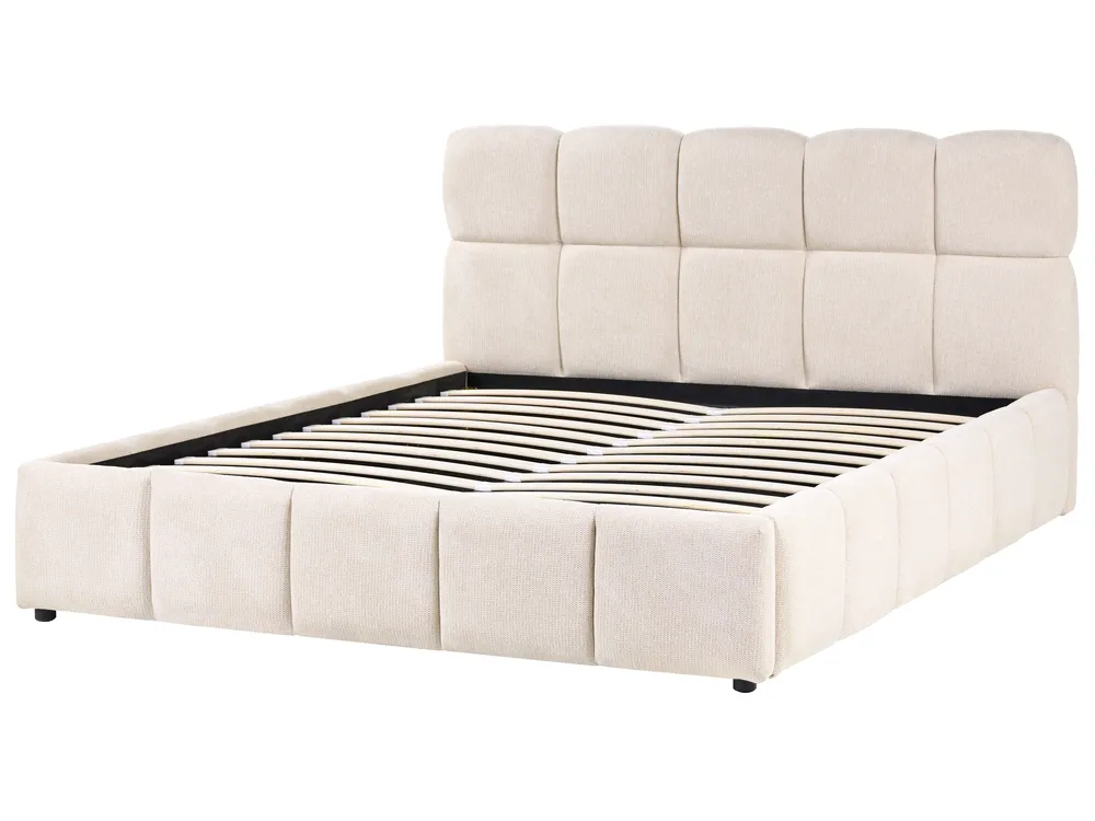 Krevet s prostorom za pohranu NOYON Svijetlo bež 160 x 200 cm_1056106