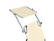 Sonnenliege FOLIGNO mit Relaxfunktion Metall Beige_995303