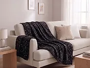 Kuscheldecke ALAZEYA 130 x 180 cm Schwarz_1178243