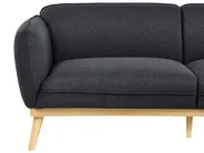 Living Room Set 5 Seater LJUNG Fabric Black_1076488