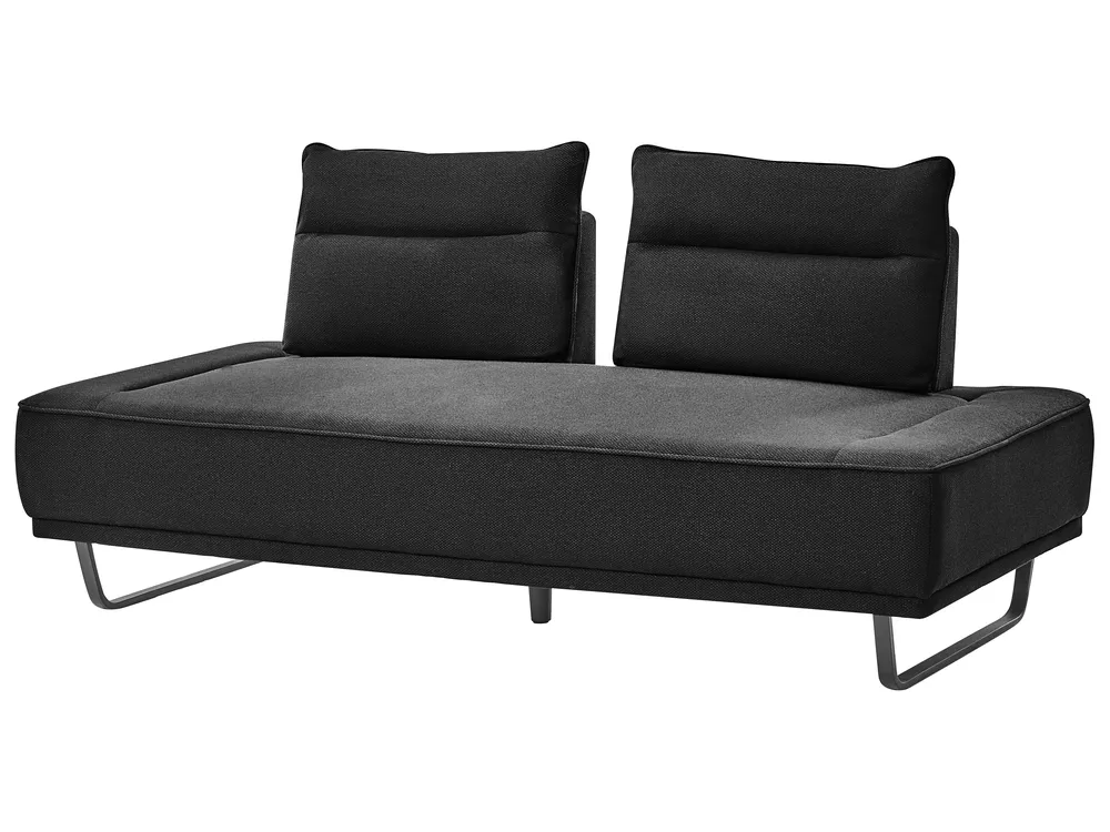 Sofa 3-Sitzer FAXEN Stoff Schwarz_1025171