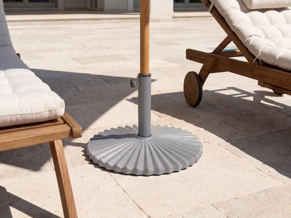 Parasol Base CAREZZA Grey Round 21 kg - Beliani.ro