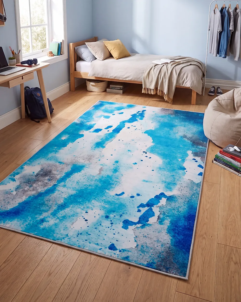 Teppich BOZAT Blau 140 x 200 cm_1177586
