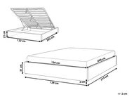 Ottoman Bed without Headboard DINAN Boucle Taupe 120 x 200 cm (EU Small Double)_1188237