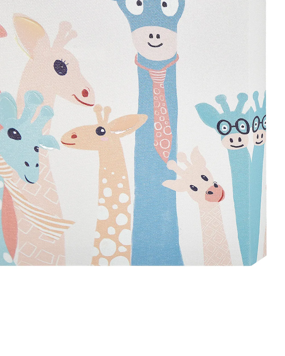Leinwand 3er Set TILLIA 30 x 30 cm Tiermotiv Bunt_819746