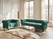 Sessel CHESTERFIELD Samtstoff Smaragdgrün_1038753