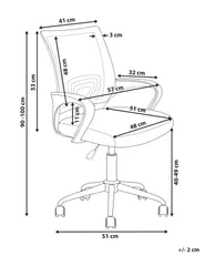 Bürostuhl SOLID Schwarz / Weiß_1165488