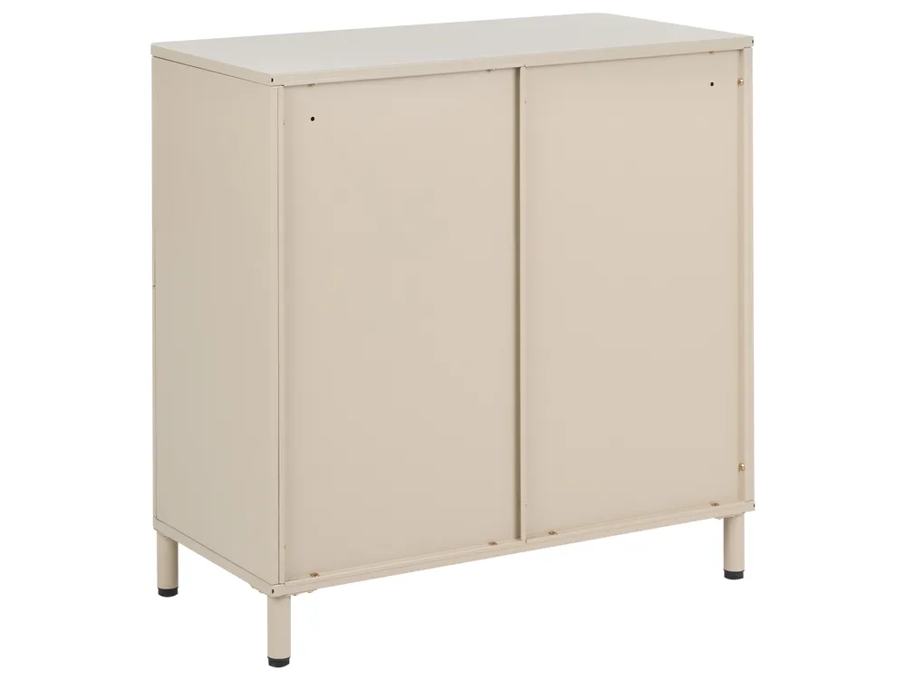 Sideboard mit 4 Türen OMBURA Metall Beige_1082673
