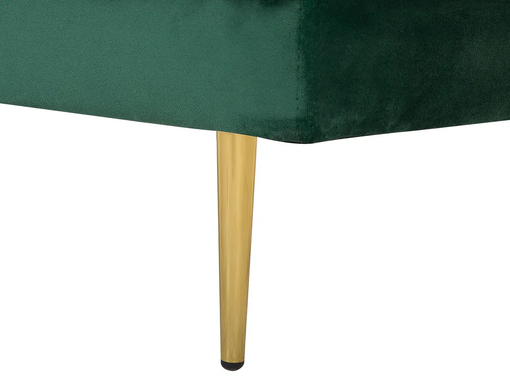 Right-Hand Chaise Longue MIRAMAS Velvet Emerald Green_739182