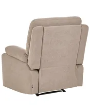 Sofa Set manuell verstellbar 3-Sitzer BERGEN Stoff Taupe_1107177
