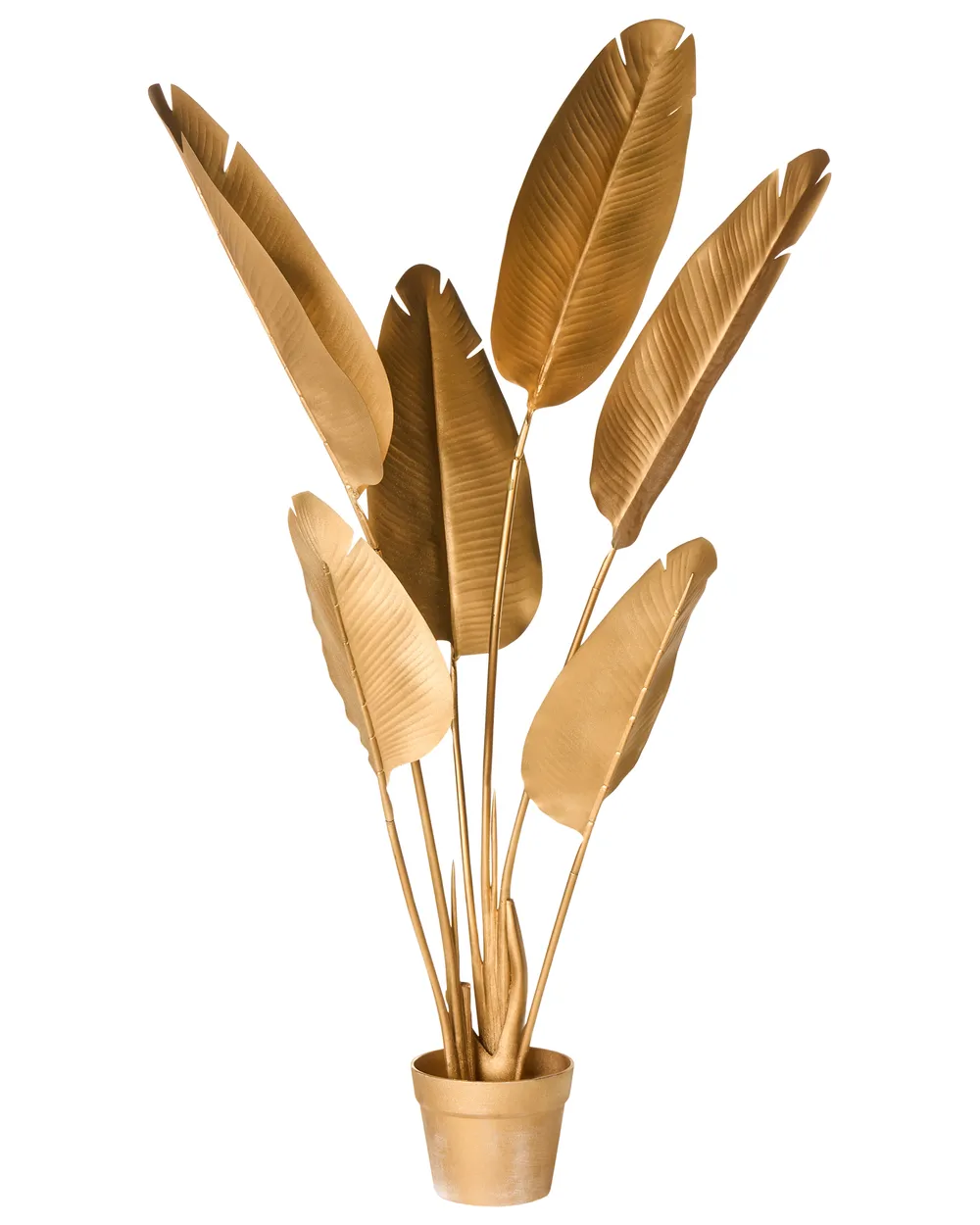 Kunstpflanze BANANA TREE 123 cm Gold
