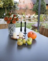 Gartentisch OSTUNI 180 cm 90 cm Beton Grau_1035985