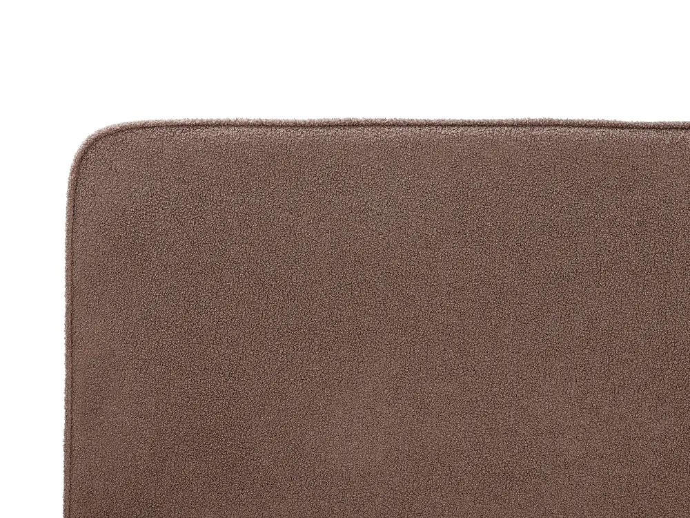 Bett mit Lattenrost Bouclé VALOGNES 180 x 200 cm Braun_937224