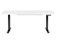 Schreibtisch elektrisch höhenverstellbar DESTINAS 180 cm 80 cm Weiß / Schwarz_899737