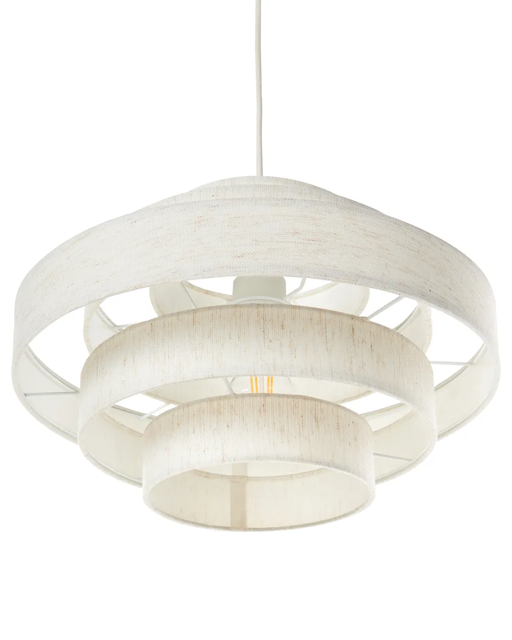 Hanglamp EREBATO Linnen Gebroken wit_955662