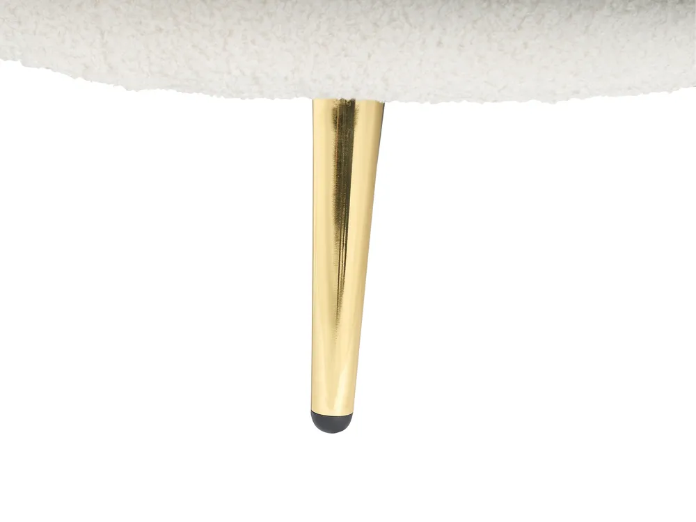 Linksseitige Chaiselongue VALREAS Bouclé Cremeweiß_969221