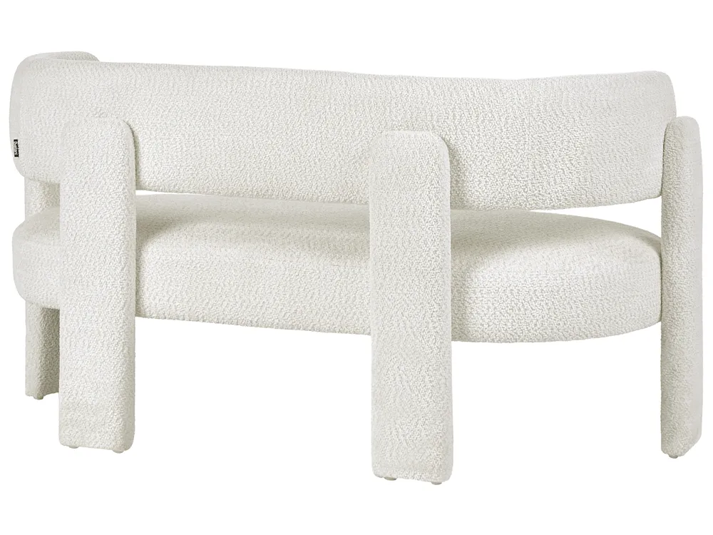 Sofa Set 4-Sitzer BUREA Chenillegewebe Cremeweiß_1072809