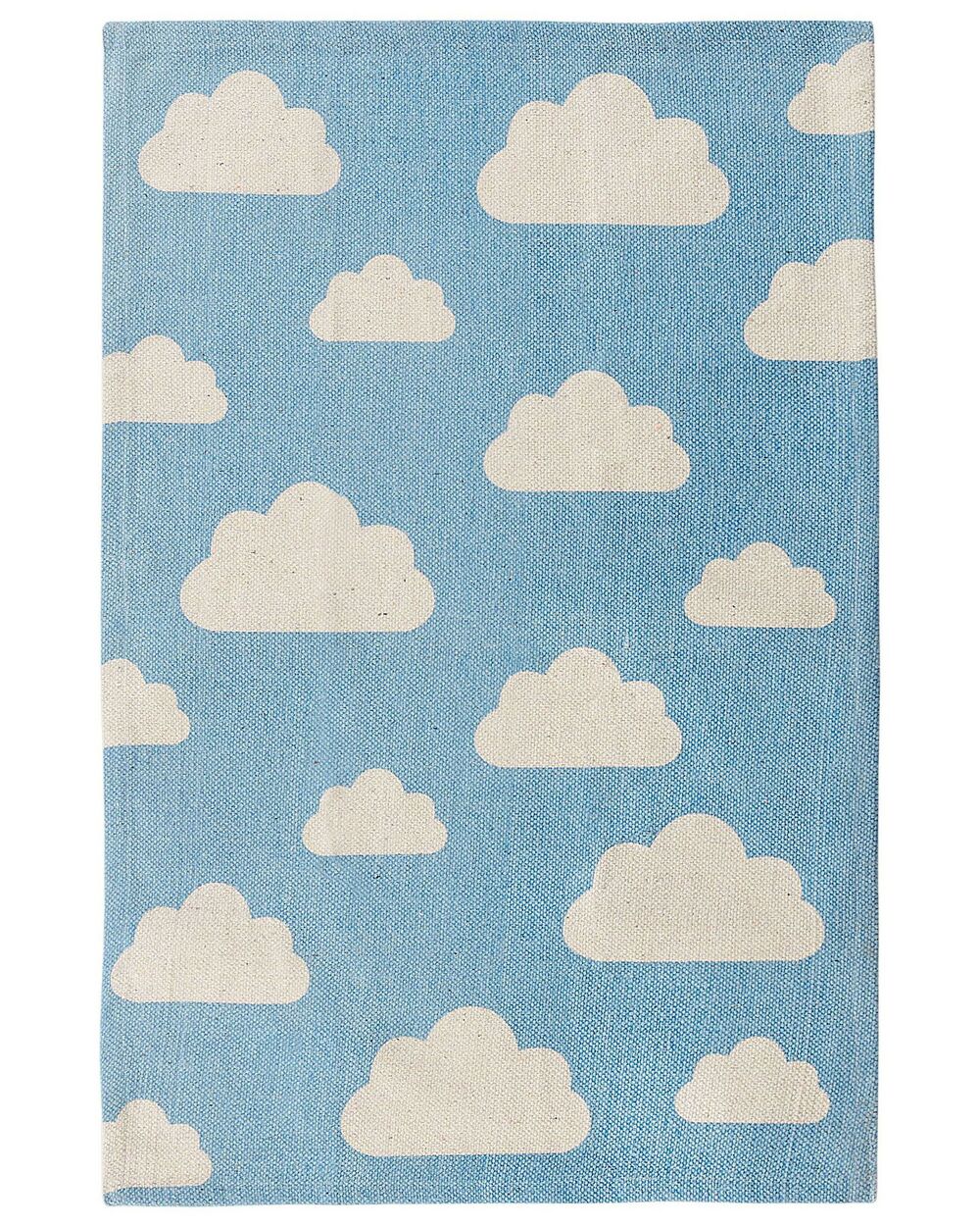 Kids Rug GWALIJAR Blue 60 x 90 cm Cotton