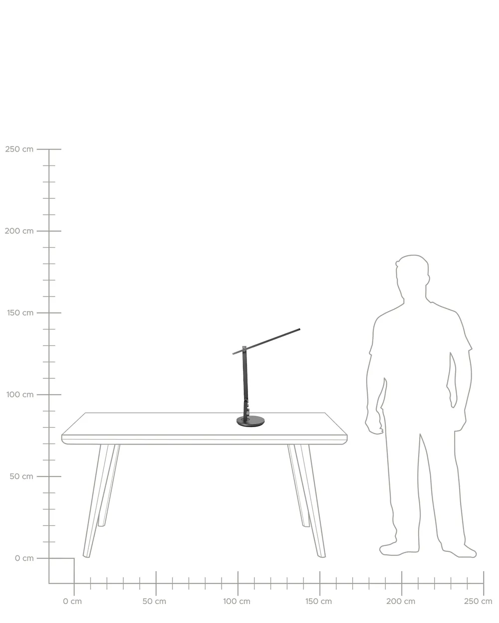 LED Desk Lamp CETUS with Dimmer Grey_1018642