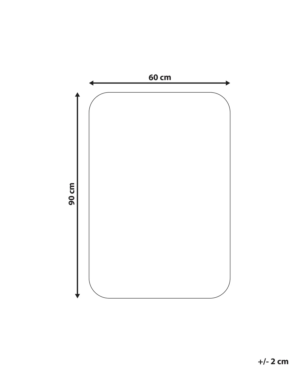 Badematte URLANA Cremeweiß 60 x 90 cm Mikrofaser_1024447