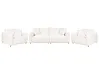 Sofa Set 5-Sitzer JUBEK Stoff Cremeweiß