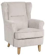 Wingback Chair ABSON Corduroy Beige_1186222