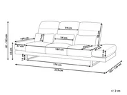 Sofa 3 Seater IKAST Fabric Taupe_971228
