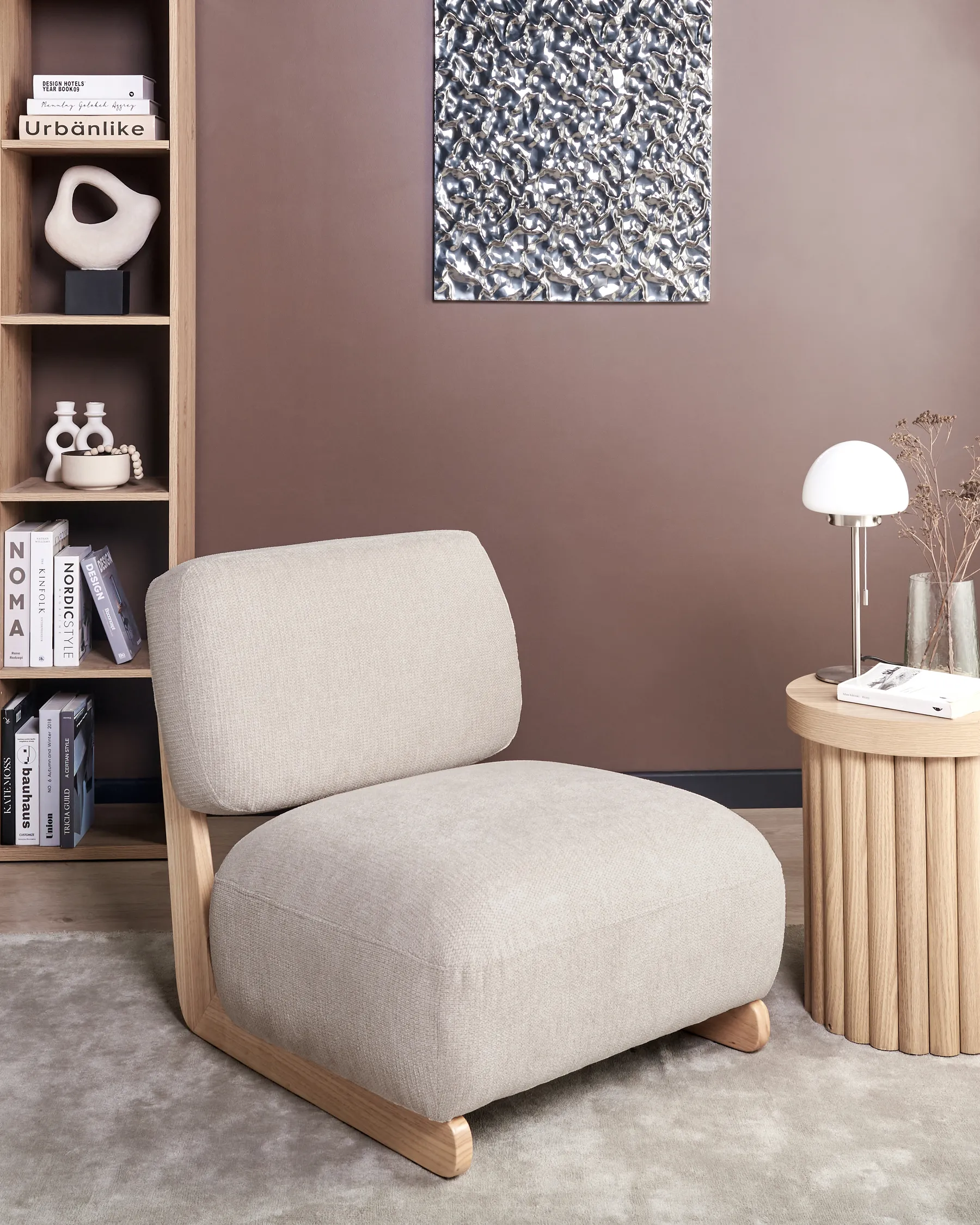 Armchair KOKKOLA Fabric Light Beige_967037