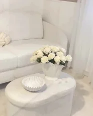 Sofa 3 Seater TROSA Boucle White_975394