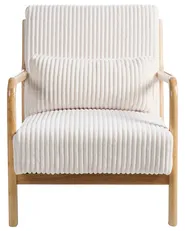 Armchair SORSELE Corduroy White_1019378