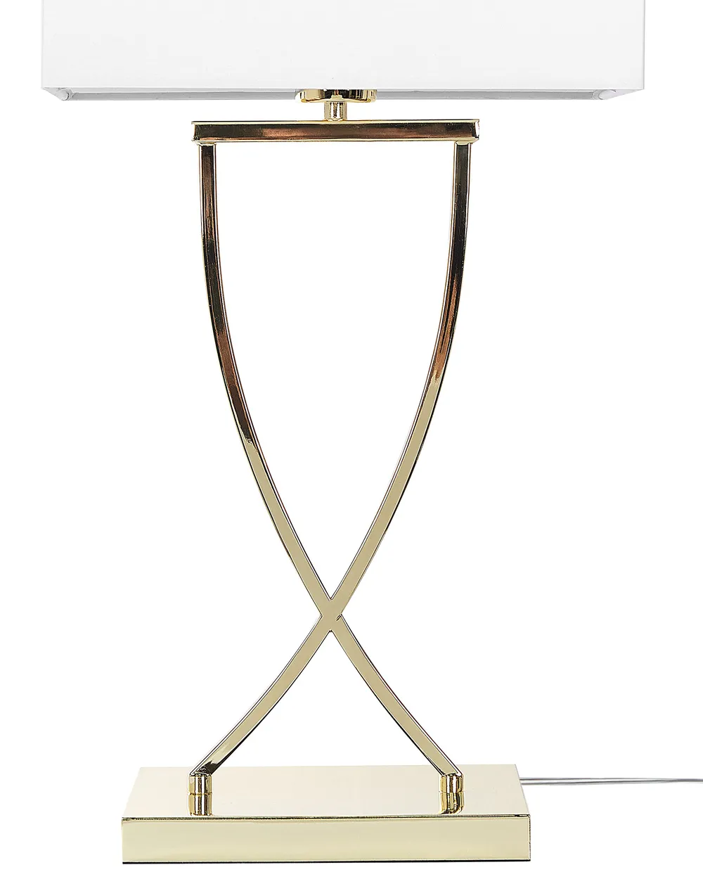 Tischlampe YASUNI Metall Weiß / Gold_825513