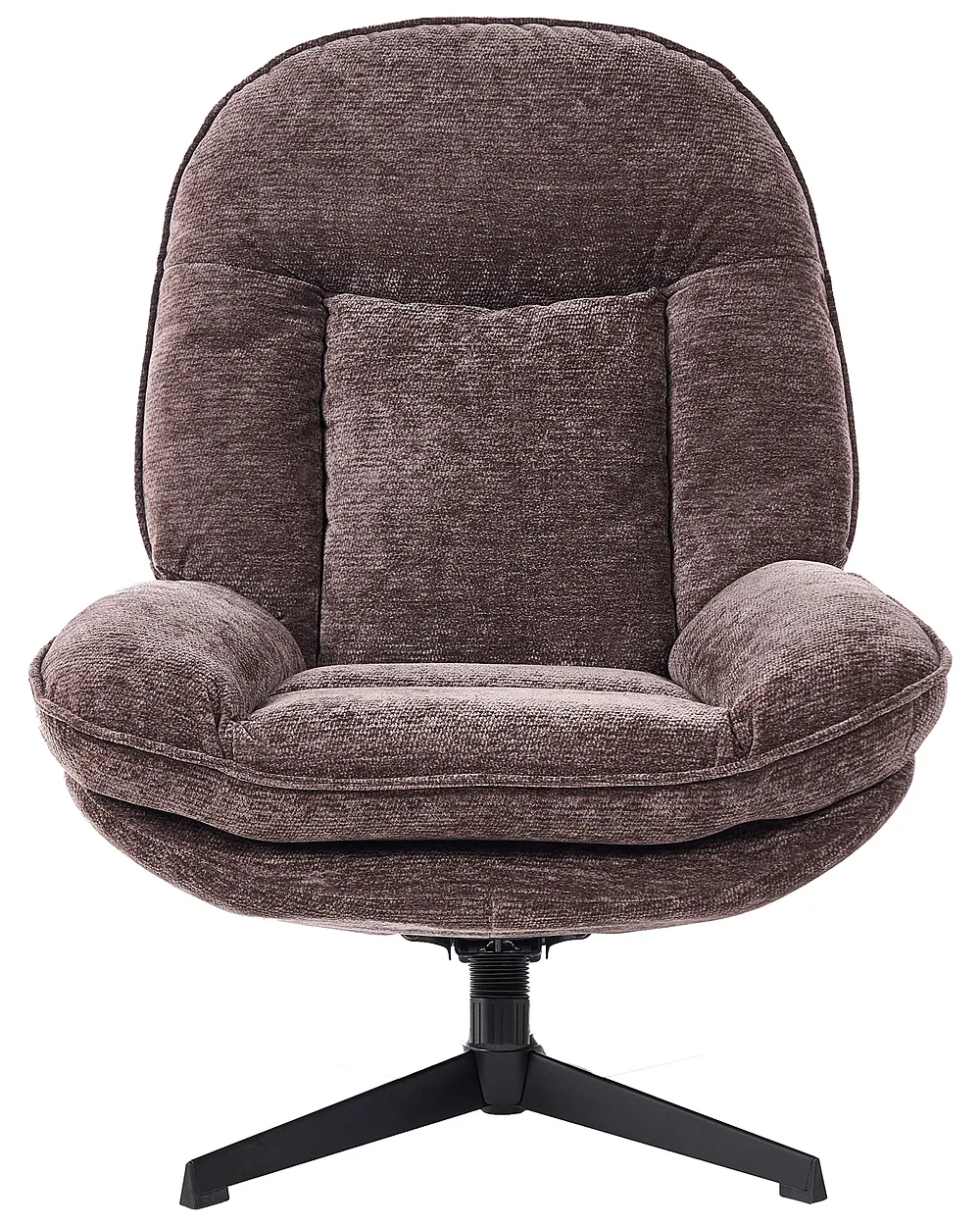 Fauteuil pivotant AREMARK Tissu chenille Marron foncé_1162093