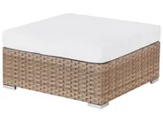 Garten Ecksofa mit Tisch 4-Sitzer SANO modular Polyrattan Naturfarben linksseitig_931960