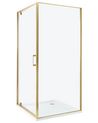Duschkabine DARLI 90 x 90 x 185 cm Gold