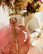Blumenvase ROTI 39 cm Glas Rosa_924571