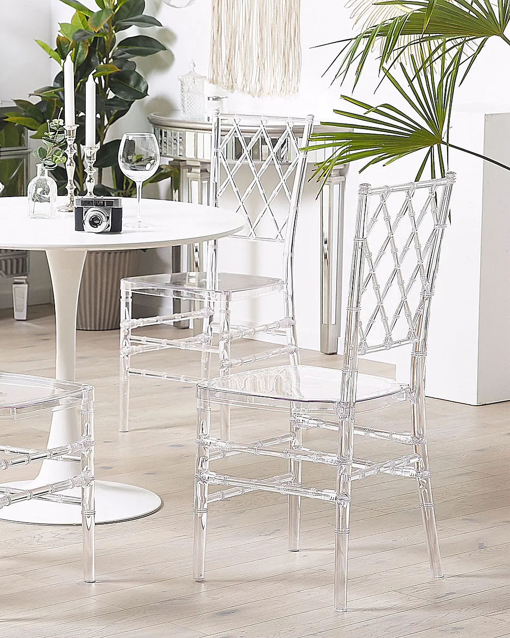 Esszimmerstuhl 2er Set CLARION Transparent_929273