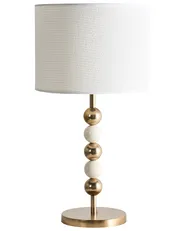 Table Lamp LOKY Metal Brass/Beige_1024659
