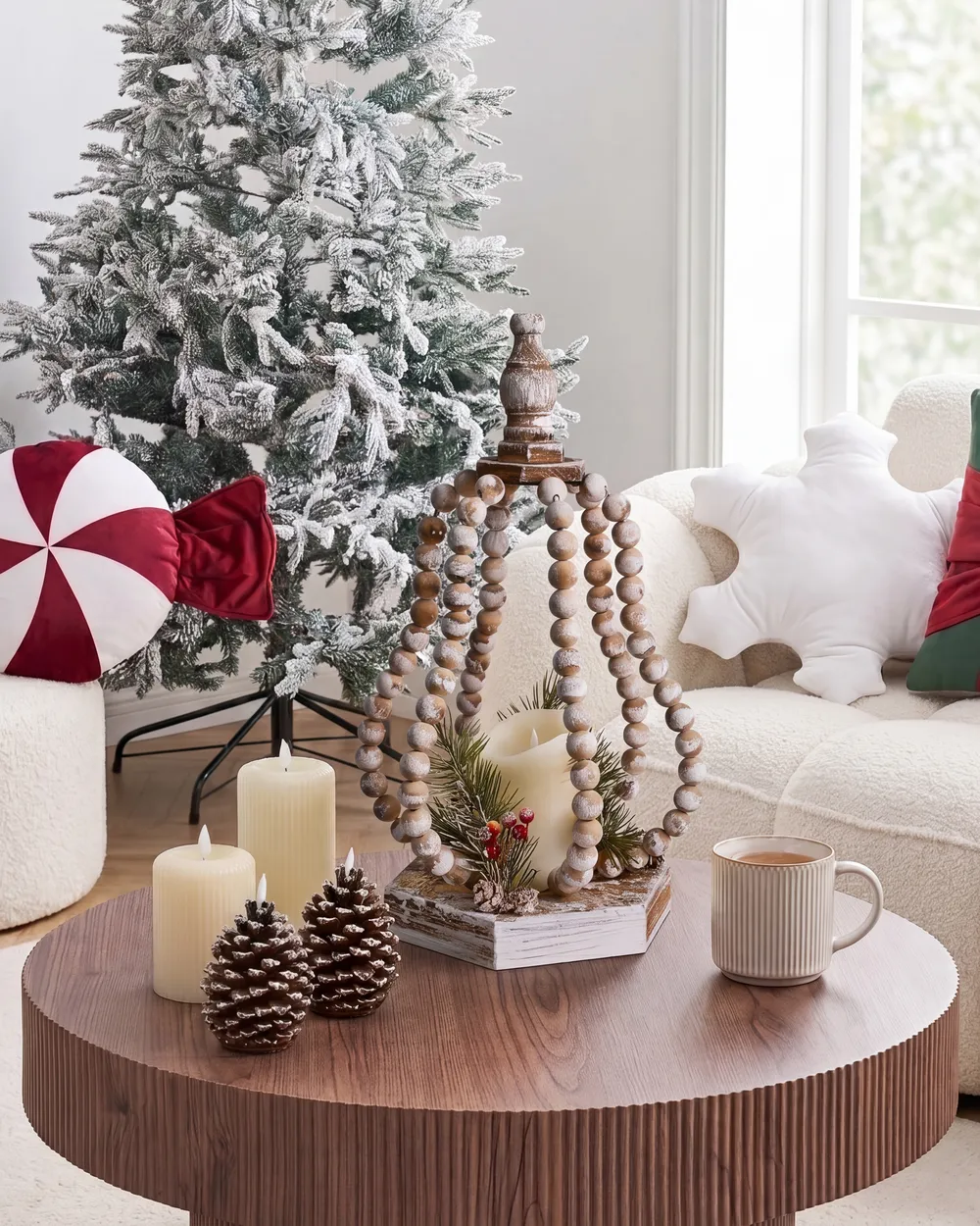 Weihnachtsdekoration LED PETRUMA 40 cm Hellbraun_1028249