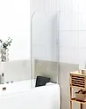 Badewannenaufsatz LAPAN 140 x 70 cm Silber