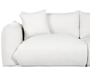 Sofa 3-Sitzer LUVOS Stoff Cremeweiß_885589