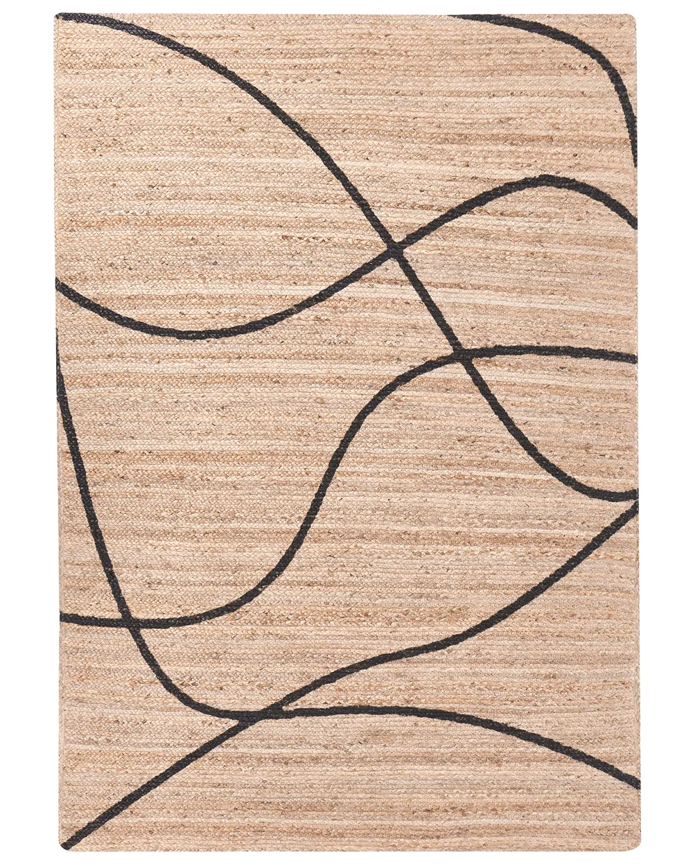 Teppich GHOTA Beige 160 x 230 cm Jute