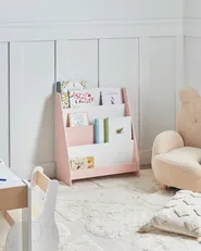 Bücherregal mit 4 Ebenen LILOET 70 cm Pastellrosa_950058